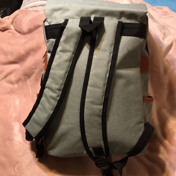 Feskin Trends Vintage Type Laptop Backpack w/USB Charging Port/Lowest Price - Picture 4 of 12